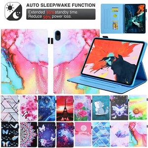For iPad 9/8/7 Pro Air Mini 6/5/4 Flip Case Leather Magnetic Pattern Smart Cover - Picture 1 of 113