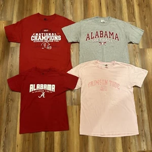 Vintage Alabama Football Shirt Lot of 1 Kid M, 1 Womans M, 1 Unisex M, 1 Adult L - Picture 1 of 12