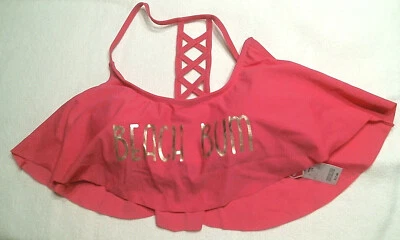 Top Joe Boxer Tropical Punch Volantes, Fucsia, Beach Bum, Tallas Regulares, Nuevo con Etiquetas  Foto 1 de 3