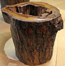 Unique Sassafras Hollow Drift Wood Stump Lodge Vase Accent Stand Pedestal Base