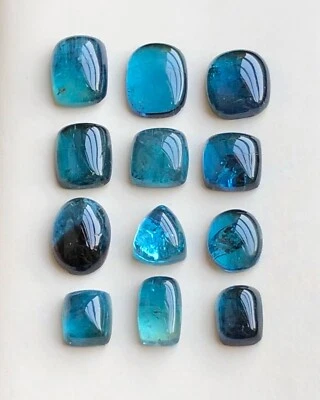 Cabujones de turmalina azul, 21 quilates, turmalina, turmalina azul, cabujones Foto 1 de 4