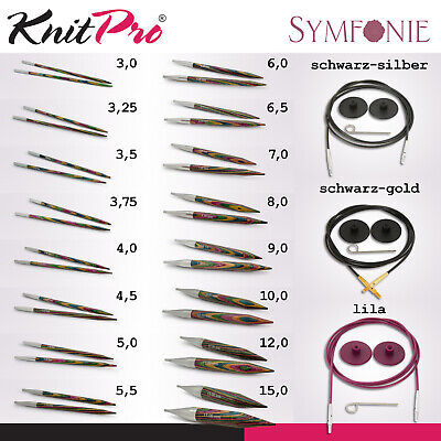 Knit Pro Symfonie Austauschbare Nadelspitzen 16 Größen Und Passende Seile • 5.90€