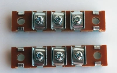 1937-1946 Chevy Truck Fender 3 Position Terminal Blocks Headlight Wiring PAIR - Image 1 of 2