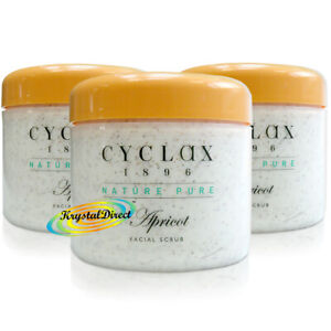3x Cyclax Nature Pure Apricot Facial Scrub 300ml