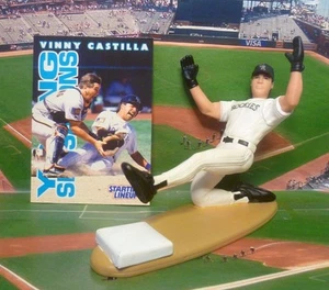 1996 VINNY CASTILLA - Starting Lineup -SLU - Loose with Card - COLORADO ROCKIES - Picture 1 of 2