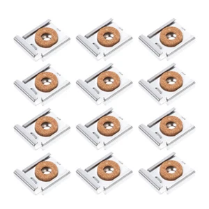 12 Pcs Mirror Clip Holder Hooks for Wall Mounting Frameless Hanger - Picture 1 of 10