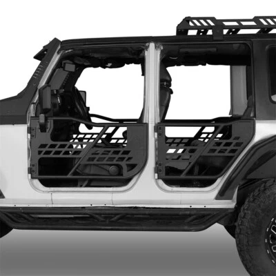 4Pcs Off-road Heavy Duty Steel Tubular Half Doors for 2007-2018 Jeep Wrangler JK Foto 1 de 4