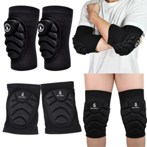 Knee & Elbow Pads Set MTB Bike Cycling Brace Protector Gear Sport Joint Support - Picture 1 of 17