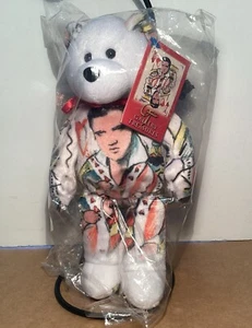 2004 Limited Treasures Gallery Treasures Elvis Presley Bean Bear Bag Plush - Picture 1 of 11