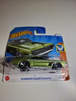 Hot Wheels Muscle Maina '69 Mercury Cougar Eliminator Short Card New Unopened  - Image 1 of 4