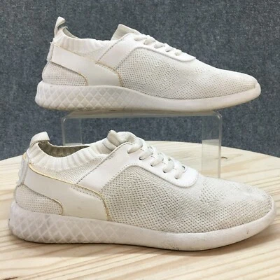 Zapatillas deportivas informales Aldo para mujer 8,5 de malla blanca punta redonda con cordones Foto 1 de 4