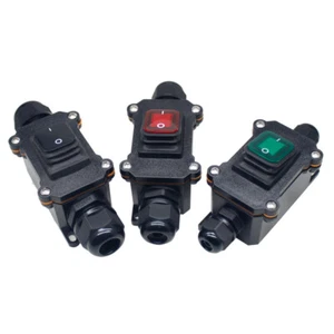 4/6Pin IP65 Wasserdichtes Inline Kabel Sicherheits stecker 220V Kippschalter - Bild 1 von 22