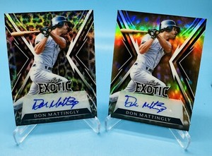 2023 LEAF EXOTIC BASEBALL DON MATTINGLY AUTO 1/1 & /6 YANKEES Cheetah Refractor