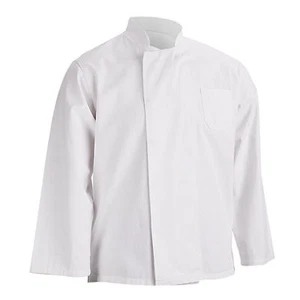 Long Sleeve Jacket White Chef Catering Kitchen White Chefs Coat for Unisex UK - Picture 1 of 5