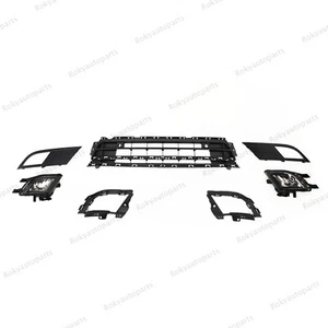 7PCS For VW Jetta 2015-2018 Front Bumper Lower Grille Grill & Fog Light Lamp Kit - Picture 1 of 3