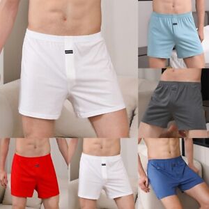 Loose Fit Cotton Boxer Shorts Briefs for Men Comfortable Home Underwear