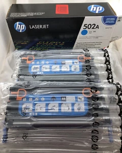 HP Laesrjet 3600 Cyan Printer Cartridge 502A Set of 2 Q6471A Expired 2018 - Picture 1 of 12