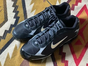 Nike Zoom Shox Baseball Shoes w/Cleats Black/White Size 13.5 RARE 317029-011 - Picture 1 of 10