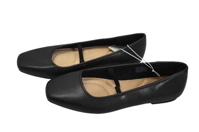 Sapatos femininos Old Navy tamanho 9 preto Mary Jane bola biqueira quadrada sapatilhas de balé - Imagem 1 de 4