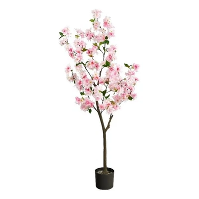 Árbol Artificial Flor de Cerezo Casi Natural 60" en Rosa/Negro Foto 1 de 4