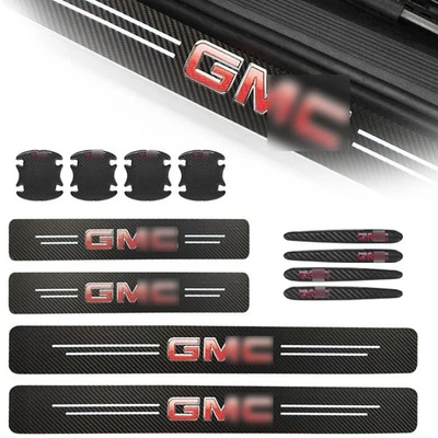 1999-2024 For SIERRA 1500 2500 Car Door Sill Sticker Scuff Cover Protector Foto 1 de 4