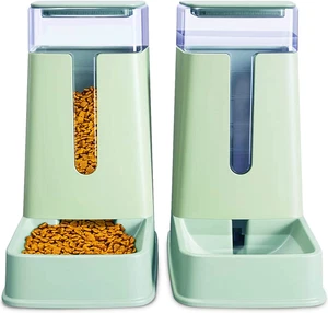 Automatic Pet Feeder Small&Medium Pets Automatic Food Feeder and Waterer Set - Picture 1 of 12