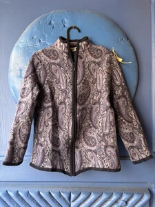 Pendleton Petite Jacket Zip Up Purple Wool Size L - Picture 1 of 4