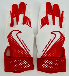 Nike Hyperdiamond Batting Gloves Women's Large University Red/White - Picture 1 of 5