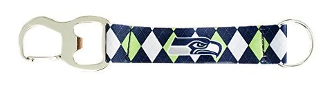 PSG NFL Seattle Seahawks Tailgate Buddy - Strap Keychain Bottle Opener Cover
