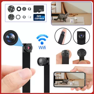 Telecamera IP WiFi wireless mini fai da te Pinhole Cam HD 1080P DVR rilevamento movimento 32 GB - Foto 1 di 21