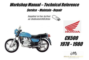 Honda CX500 CX 500 Service Repair Workshop Manual USB 1978 - 1980 - Picture 1 of 11