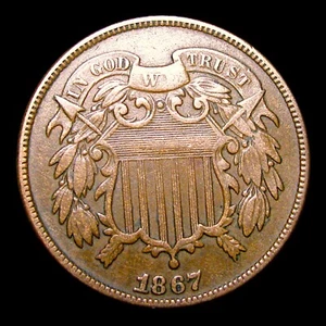 1867 Two Cent Piece 2cp ---- Nice Coin ---- #272E - Picture 1 of 3