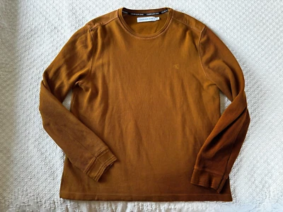 МУЖСКАЯ ТЕПЛОВАЯ РУБАШКА С ДЛИННЫМ РУКАВОМ - CALVIN KLEIN ДЖИНСЫ - КОРИЧНЕВЫЙ - XL - Изображение 1 из 2