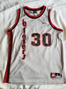 Nike Rewind Men NBA Portland Trailblazers Rasheed Wallace 1977 Sewn Jersey LARGE - Picture 1 of 8