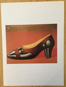 Litografía Domenico Gnolli perfil de un zapato arte pop 9x12 1995 impresión de cartera - Imagen 1 de 1