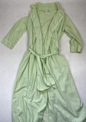 Roupão listrado verde limão vintage anos 70 Sears - Imagem 1 de 4