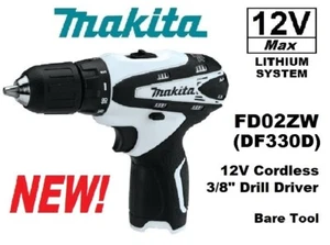 MAKITA 10.8V 12V Volt FD02 FD02ZW Lithium Cordless 3/8" Drill Driver *NO BATTERY - Picture 1 of 6