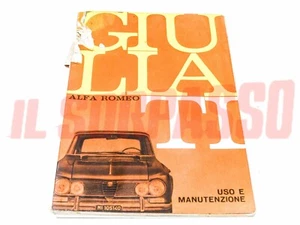 LIBRETTO USO E MANUTENZIONE ALFA ROMEO GIULIA TI ORIGINALE GENNAIO 1966 - Picture 1 of 2