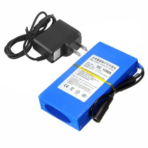 Portable DC 1298A 12V 9800mAh Super Rechargeable Li-ion Battery Pack For CCTV US - Picture 1 of 10