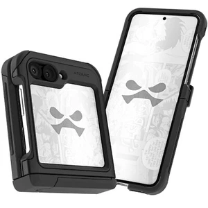 Samsung Flip 6 Case Clear Metal Phone Cover with Stand | Ghostek ATOMIC slim - Picture 1 of 28