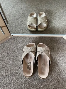 Refresh Mujer Vegana Sandalias Plantilla Natural Reino Unido Talla 7 (EU40) Nuevas Sin Caja - Imagen 1 de 10