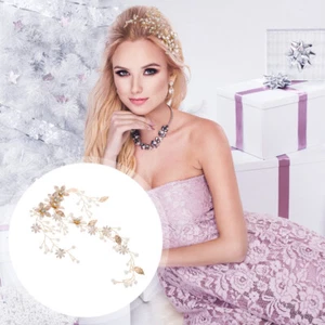 Stirnbänder Haarschmuck für Hochzeit Braut Kopfschmuck Braut Stirnband Kopfbedeckung - Bild 1 von 12