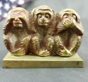 Cast See Speak Hear No Evil Monkeys 21/2" lungo SPEDIZIONE VELOCE!! - Foto 1 di 6