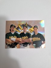 1996 Select TEAM NUCLEUS #5 Terry Steinbach Mark McGwire OAKLAND ATHLETICS A's