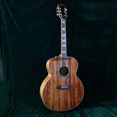Handmade Full Koa Wood GD Series Acoustic Electric Guitar 3 knob EQ High Quality - Image 1 of 4