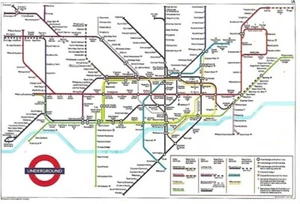 Mapa de metro 1986 London Underground metro Jubilee Line to Charing Cross postal - Imagen 1 de 4