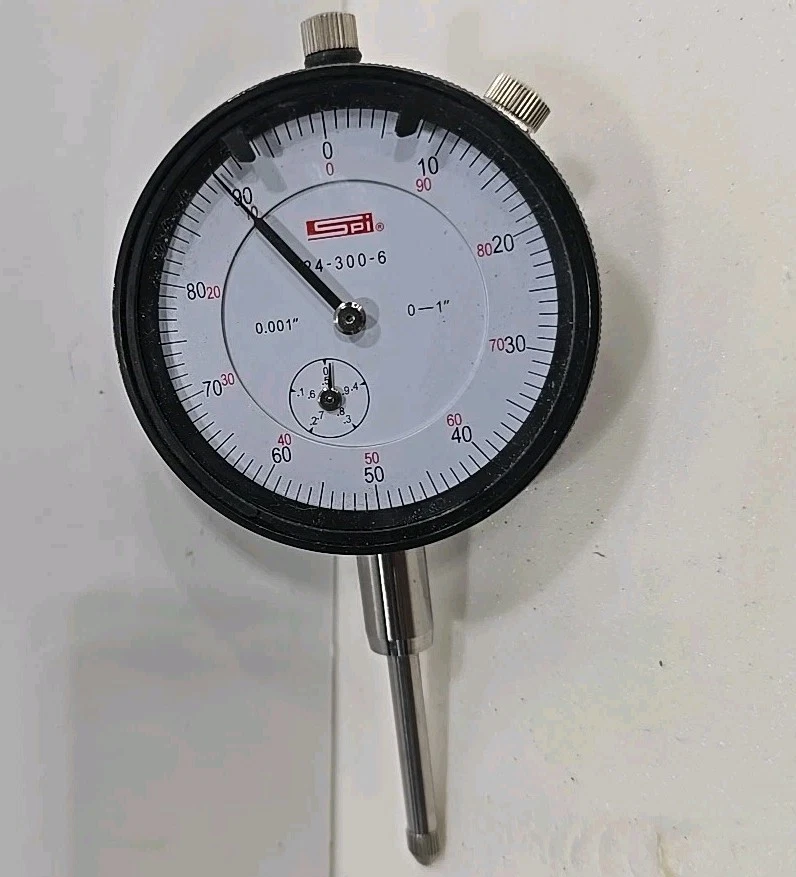 SPI 24-300-6 0.001 INDICADOR DE DISCAGEM MACHINIST, Graduação 0-100 leitura de discagem FreeSH - Imagem 1 de 4