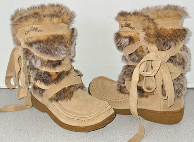 Sam Edelman "Meiko" Suede Faux Fur Boots Pull On 6.5 M CLEAN - Image 1 of 4