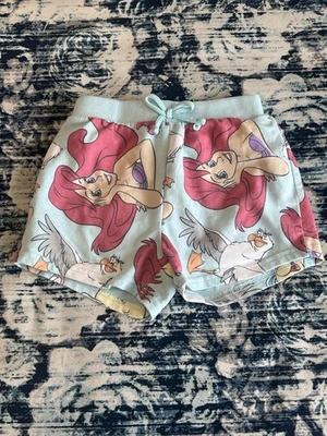 Pantalones Cortos Disney Princesa Ariel La Sirenita Platija Sebastián Niñas Talla 5T Foto 1 de 4