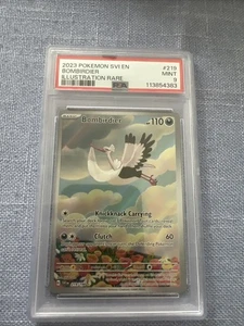 Pokémon TCG Bombirdier Illustration Rare Card Scarlet & Violet 219/198 PSA 9 - Picture 1 of 2